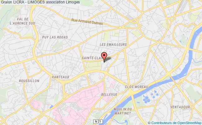 plan association Licra - Limoges Limoges