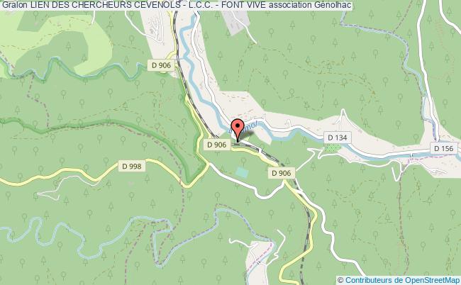 LIEN DES CHERCHEURS CEVENOLS - L.C.C. - FONT VIVE