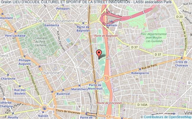 plan association Lieu D'accueil Culturel Et Sportif De La Street Innovation - Lassi Paris