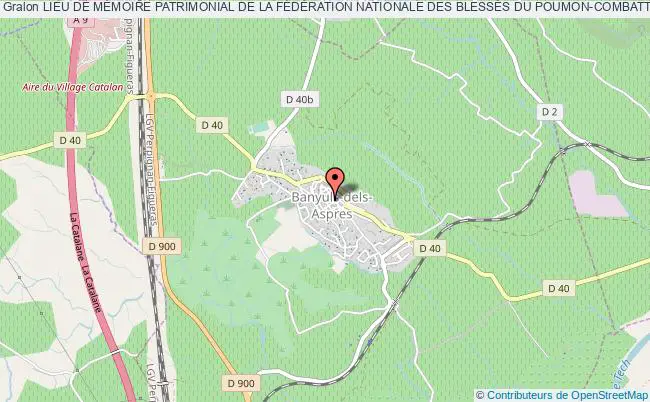 plan association Lieu De MÉmoire Patrimonial De La FÉdÉration Nationale Des BlessÉs Du Poumon-combattant. Salagnac