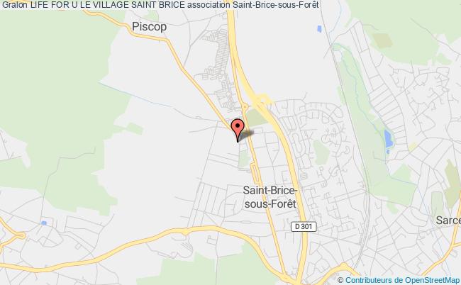 plan association Life For U Le Village Saint Brice Saint-Brice-sous-Forêt