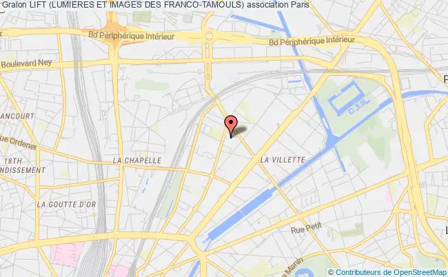 plan association Lift (lumieres Et Images Des Franco-tamouls) Paris