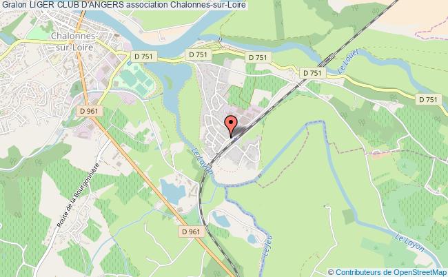plan association Liger Club D'angers Chalonnes-sur-Loire