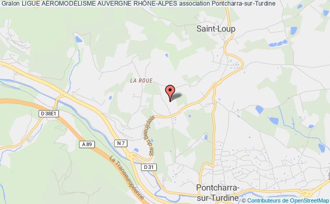plan association Ligue AÉromodÉlisme Auvergne RhÔne-alpes Vindry-sur-Turdine