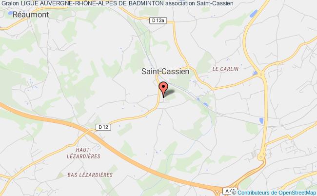 plan association Ligue Auvergne-rhÔne-alpes De Badminton Saint-Cassien