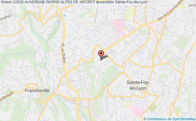 plan association Ligue Auvergne-rhÔne-alpes De Hockey Sainte-Foy-lès-Lyon