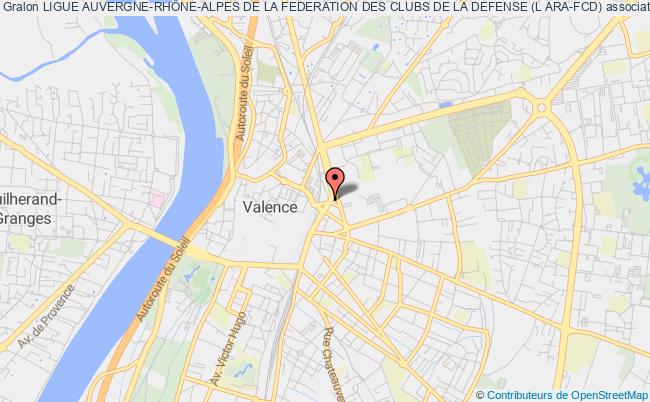 plan association Ligue Auvergne-rhÔne-alpes De La Federation Des Clubs De La Defense (l Ara-fcd) Valence
