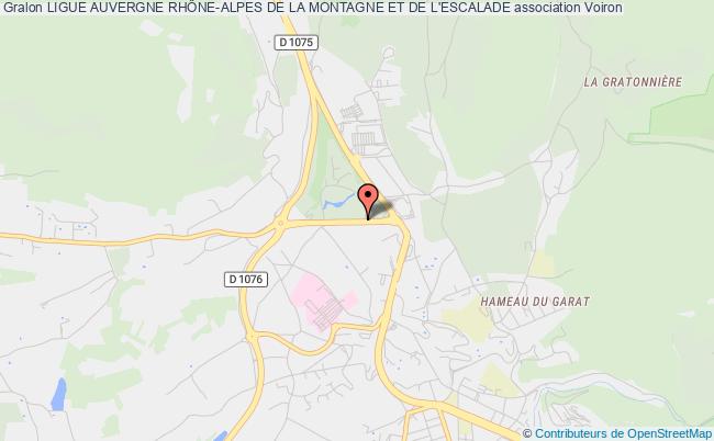 plan association Ligue Auvergne RhÔne-alpes De La Montagne Et De L'escalade Voiron