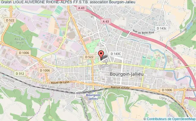 plan association Ligue Auvergne Rhone-alpes F.f.s.t.b. Bourgoin-Jallieu