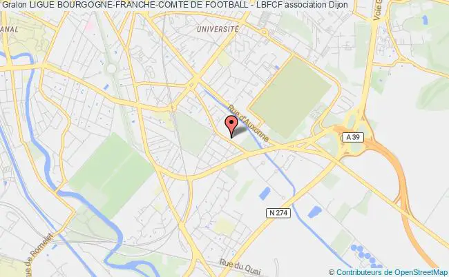 plan association Ligue Bourgogne-franche-comte De Football - Lbfcf Dijon