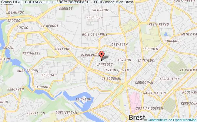 plan association Ligue Bretagne De Hockey Sur Glace -  Lbhg Brest