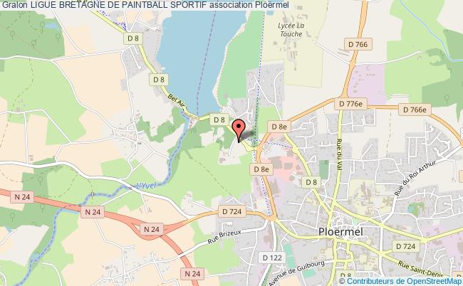 plan association Ligue Bretagne De Paintball Sportif Ploërmel