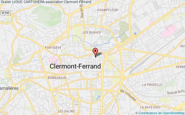 plan association Ligue Cartonera Clermont-Ferrand