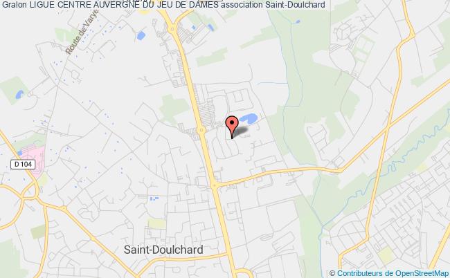 plan association Ligue Centre Auvergne Du Jeu De Dames Saint-Doulchard