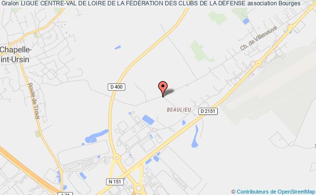 plan association Ligue Centre-val De Loire De La FÉdÉration Des Clubs De La DÉfense Bourges