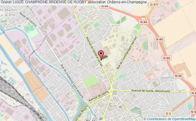 plan association Ligue Champagne Ardenne De Rugby Châlons-en-Champagne