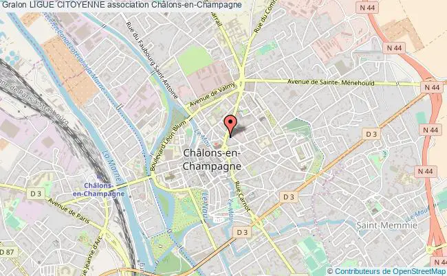 plan association Ligue Citoyenne Châlons-en-Champagne