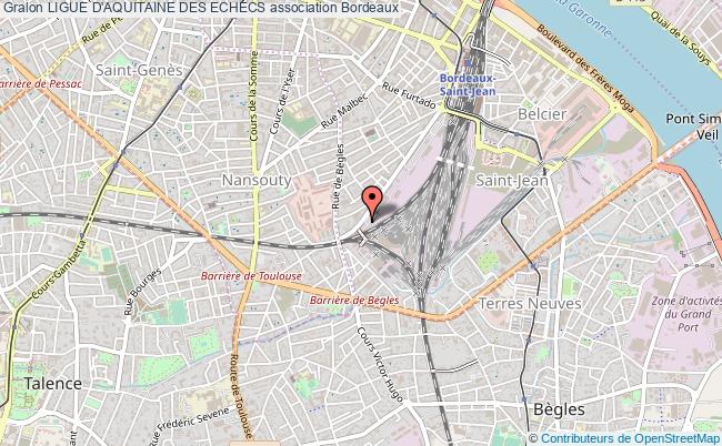 plan association Ligue D'aquitaine Des Echecs Bordeaux