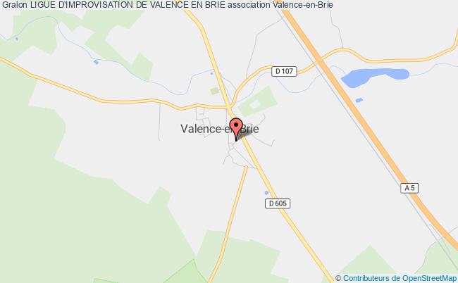plan association Ligue D'improvisation De Valence En Brie Valence-en-Brie