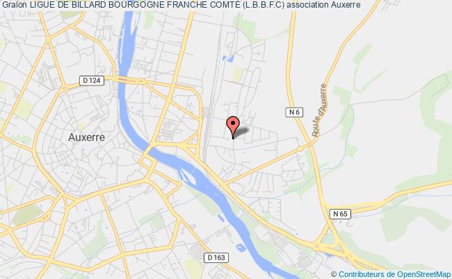plan association Ligue De Billard Bourgogne Franche ComtÉ (l.b.b.f.c) Auxerre