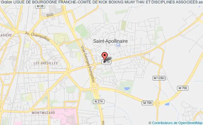 plan association Ligue De Bourgogne Franche-comte De Kick Boxing Muay Thai Et Disciplines Associees Saint-Apollinaire
