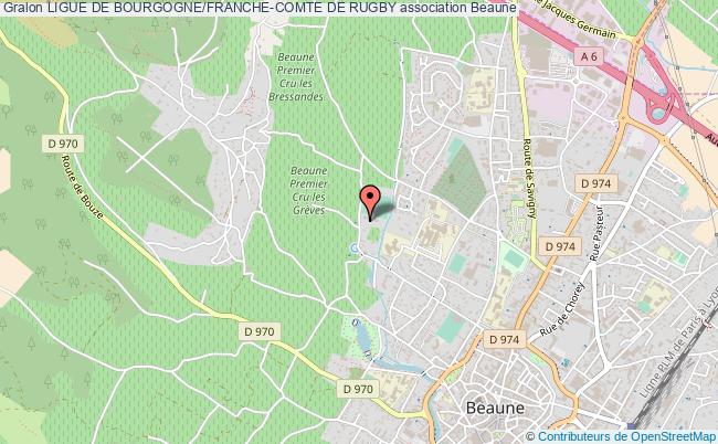 plan association Ligue De Bourgogne/franche-comte De Rugby Beaune