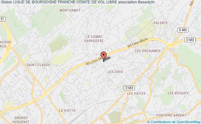 plan association Ligue De Bourgogne Franche-comte De Vol Libre Besançon