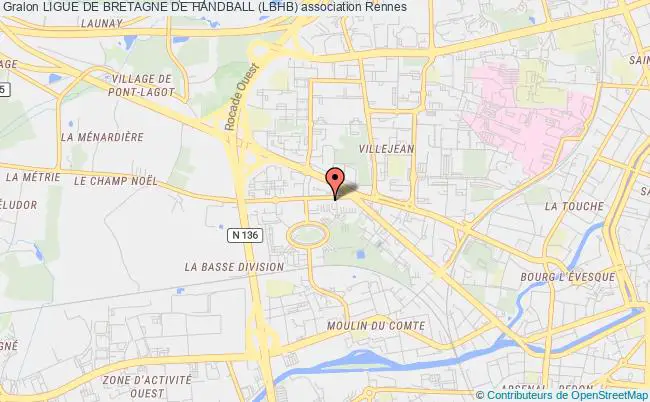 plan association Ligue De Bretagne De Handball (lbhb) Rennes cedex