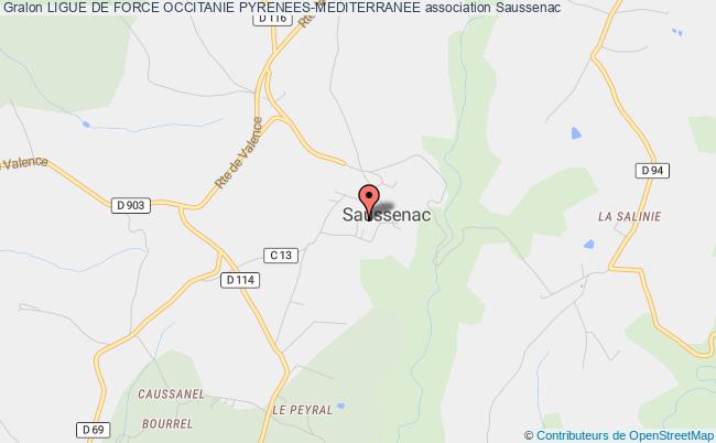 plan association Ligue De Force Occitanie Pyrenees-mediterranee Saussenac