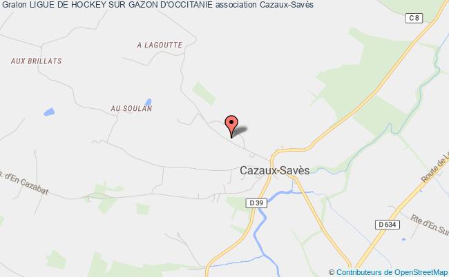 plan association Ligue De Hockey Sur Gazon D'occitanie Cazaux-Savès