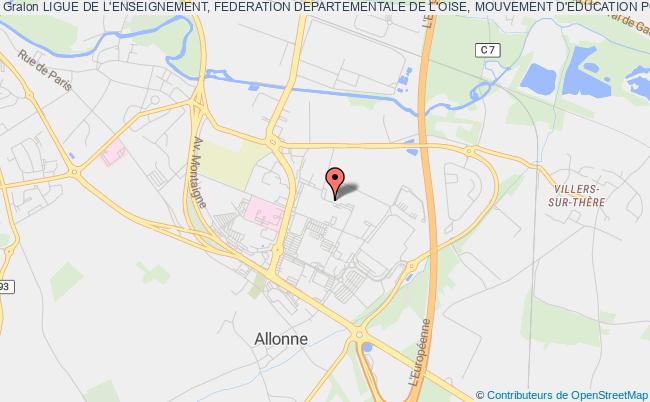 plan association Ligue De L'enseignement, Federation Departementale De L'oise, Mouvement D'education Populaire Beauvais
