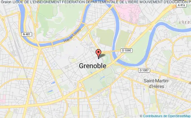 plan association Ligue De L'enseignement Federation Departementale De L'isere Mouvement D'education Populaire Grenoble