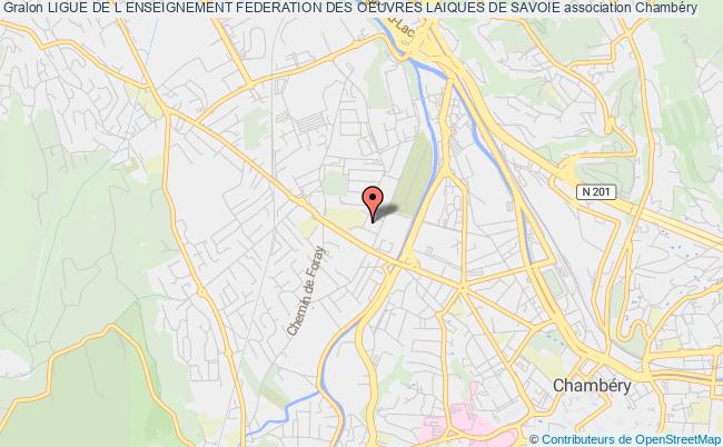 plan association Ligue De L Enseignement Federation Des Oeuvres Laiques De Savoie Chambéry