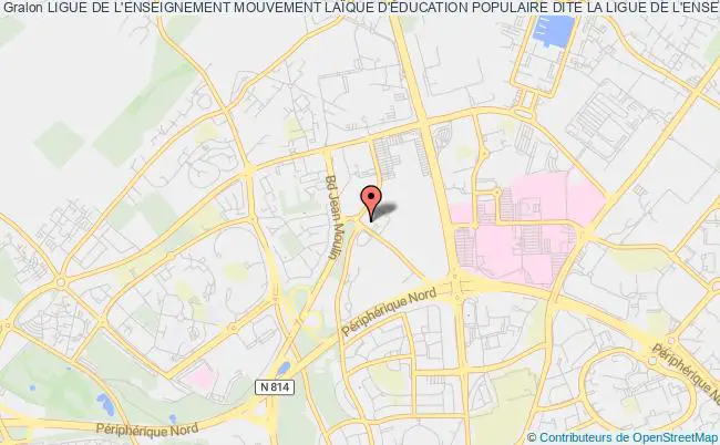plan association Ligue De L'enseignement Mouvement LaÏque D'Éducation Populaire Dite La Ligue De L'enseignement De Normandie Caen