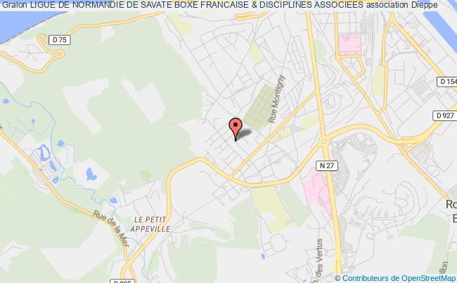 plan association Ligue De Normandie De Savate Boxe Francaise & Disciplines Associees Dieppe
