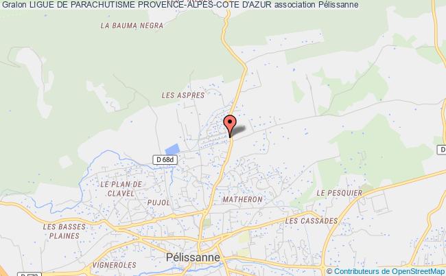 plan association Ligue De Parachutisme Provence-alpes-cote D'azur Pélissanne