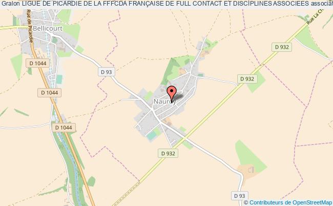 plan association Ligue De Picardie De La Fffcda FranÇaise De Full Contact Et Disciplines Associees Nauroy
