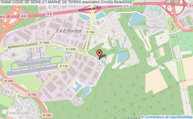 plan association Ligue De Seine-et-marne De Tennis Croissy-Beaubourg