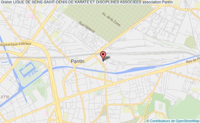 plan association Ligue De Seine-saint-denis De Karate Et Disciplines Associees Pantin