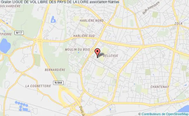 plan association Ligue De Vol Libre Des Pays De La Loire Nantes