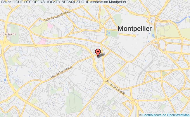 plan association Ligue Des Opens Hockey Subaquatique Montpellier