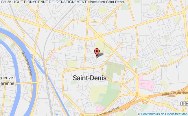 plan association Ligue Dionysienne De L?enseignement Saint-Denis