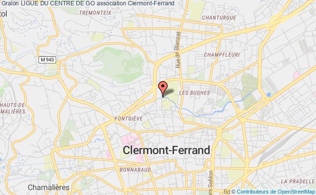plan association Ligue Du Centre De Go Clermont-Ferrand