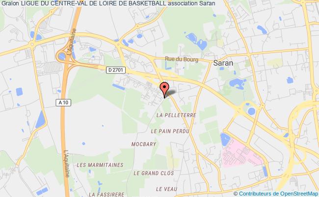 plan association Ligue Du Centre-val De Loire De Basketball Saran