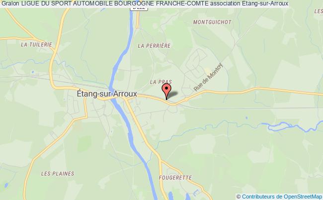 plan association Ligue Du Sport Automobile Bourgogne Franche-comte Étang-sur-Arroux