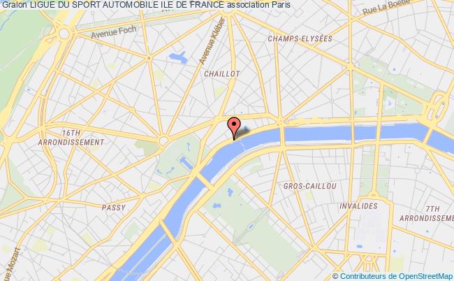 plan association Ligue Du Sport Automobile Ile De France Paris
