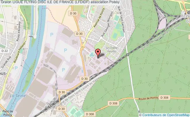 plan association Ligue Flying Disc Ile De France (lfdidf) Poissy