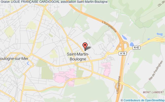 plan association Ligue FranÇaise Cardiogoal Saint-Martin-Boulogne