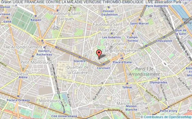 plan association Ligue Francaise Contre La Maladie Veineuse Thrombo-embolique  Live Paris