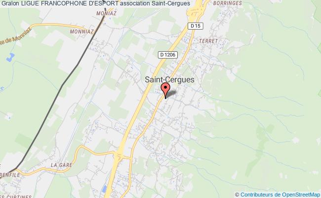 plan association Ligue Francophone D'esport Saint-Cergues